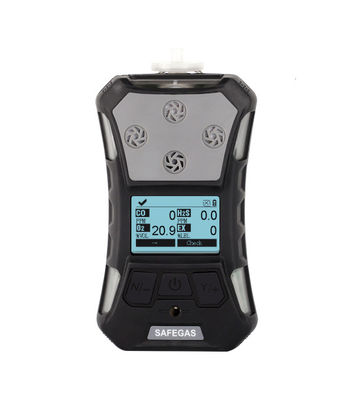 Safegas Portable Gas Detector with 5 In 1 Imported Sensor IECEX Certificated and Alarm Function